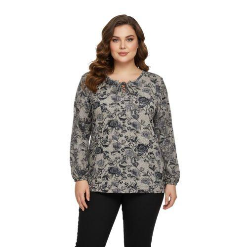 Kadın Yumoş Yaka Bağcıklı Modelli Bluz BGL-ST05138