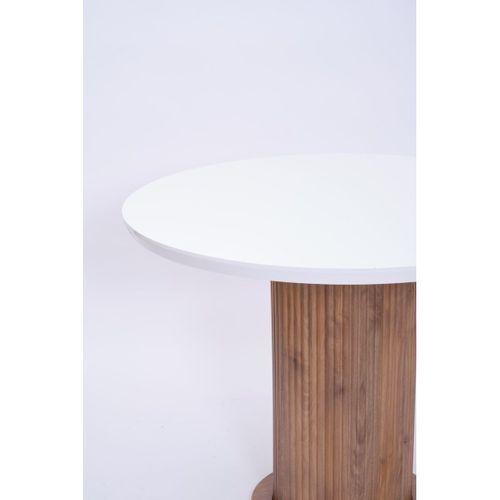 Bohem Yuvarlak Lak Panel Mutfak Masası 100cm