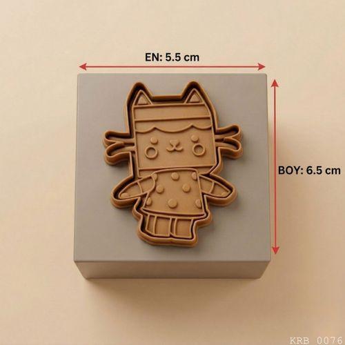 5Li Kedi Figürlü Hamur Şekillendirici Kurabiye Kalıbı Oyun Hamuru Kalıbı 6 5 cm