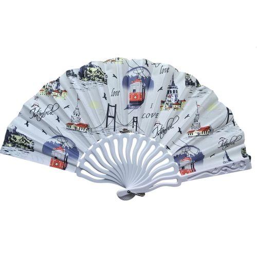 Plastik Kumaş Yelpaze 12'li İstanbul