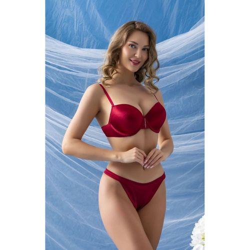 Sütyen Ve Slip Külot Takım Bordo