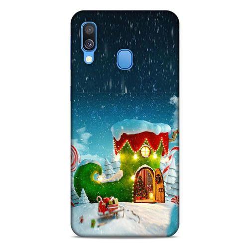 Samsung Galaxy A40 Kılıf Snowix (4) Koruma Kılıfı Yeşil Lacivert