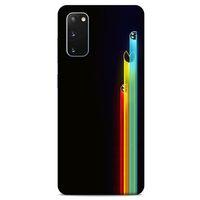 Retro (29) Desen Arka Koruma Kılıfı Renkli Samsung Galaxy S20 Kılıf