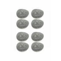 8 Adet Paslanmaz Çelik Tel Bulaşık Teli Poşetli