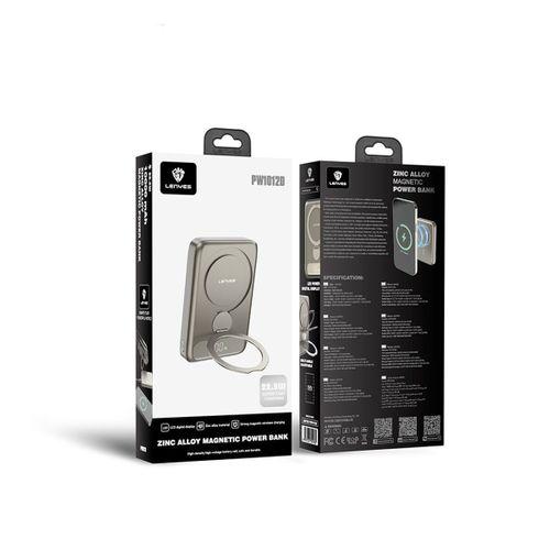 Lenyes PW1012D PD 20W Dijital LED Göstergeli 360 Derece Dönebilen Standlı Kablosuz Şarj Özellikli Wireless Powerbank 15W 10000mAh