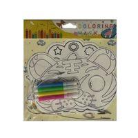 Coloring Maske Boyama Seti Mask