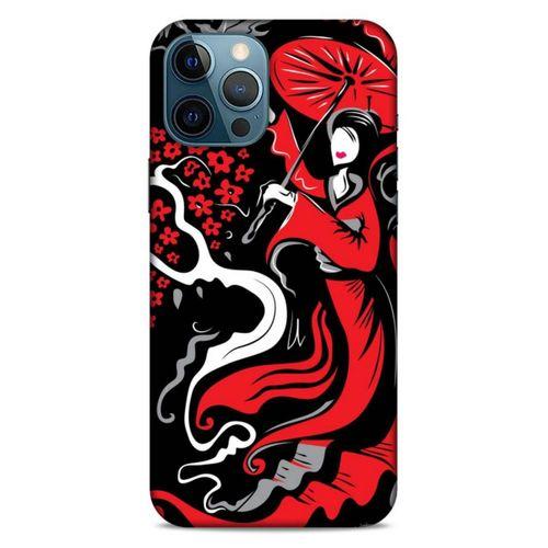 Lopard Apple iPhone 12 Pro Max Uyumlu Kılıf Soyut Sanat (11) Baskılı Tam Koruma