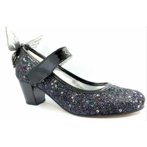 Mini Women Siyah Kız Çocuk Topuklu Abiye Ayakkabı