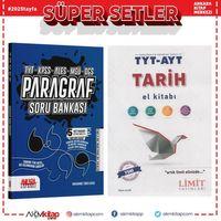Limit TYT AYT Tarih El Kitabı ve AKM Paragraf Soru Bankası Seti 2 Kitap