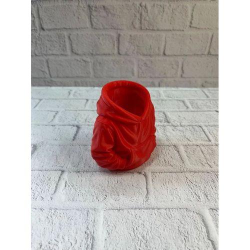 Dekoratif Kırmızı Hoodie Kalemlik 10x10 Cm