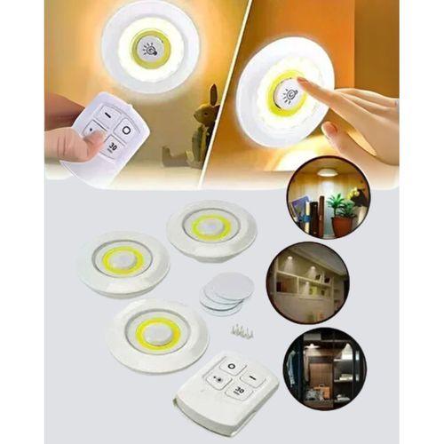 Kablosuz Gün Işığı 3’lü Led Spot Lamba Kumandalı