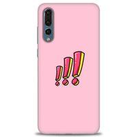 Huawei P20 Pro Kılıf HD Baskılı Kılıf - Ünlem + Tam Ekran Koruyucu