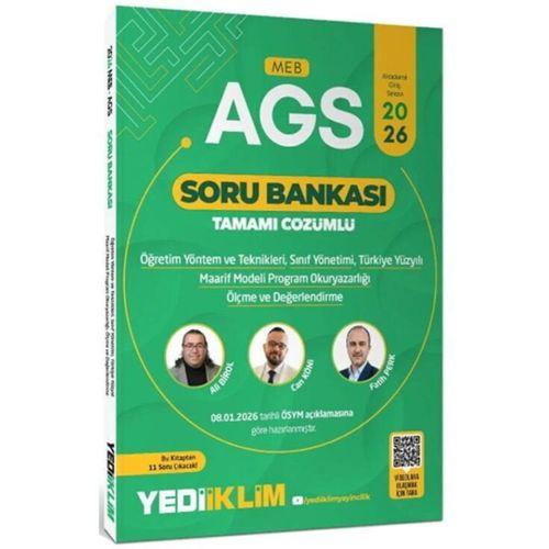 2026 MEB AGS Eğitim Bilimleri ÖYT Sınıf Maarif Modeli Program Okuryazarlığı Ölçme Soru Bankası Yediiklim Yayınları