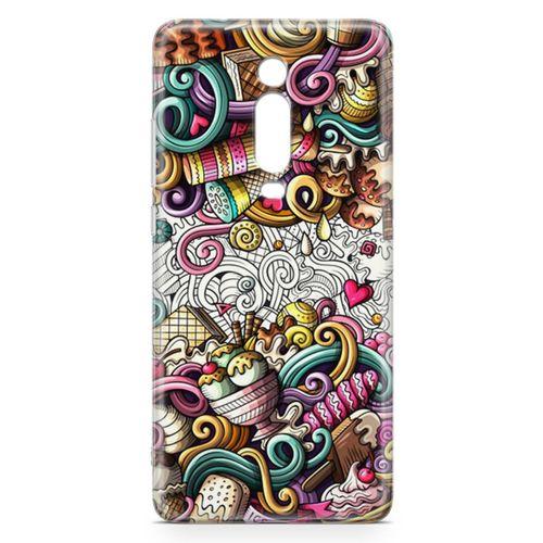 Xiaomi Redmi K20 Pro Kılıf Dondurma Doodle Arka Kapak Koruma Desenli Full Koruyucu