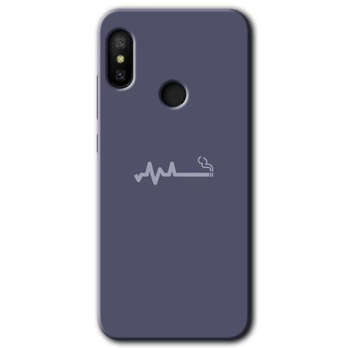 Xiaomi Mi Max 3 HD Baskılı Kılıf + 9D Tam Ekran Koruyucu - Sigara Zararlıdır