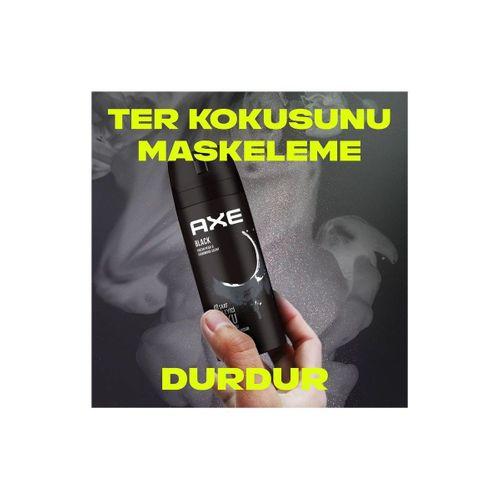 2 Adet Axe Erkek Deodorant & Bodyspray Black 48 Saat Etkileyici Koku Vücut Spreyi 150 ml