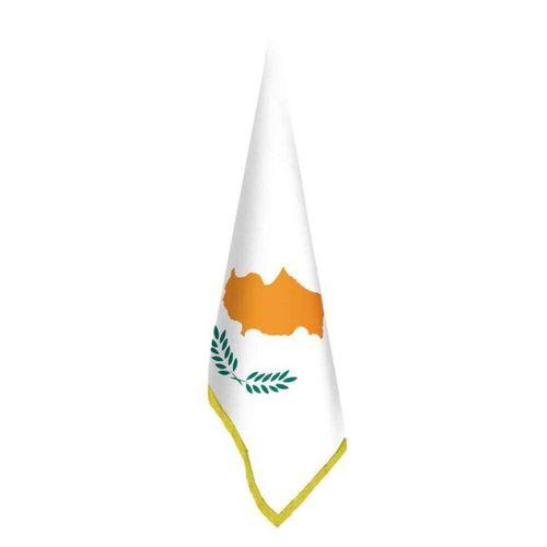 Güney Kıbrıs Cumhuriyeti Bayrağı - Ofis-makam-toplantı Odaları - Saçaklı Makam Bayrağı