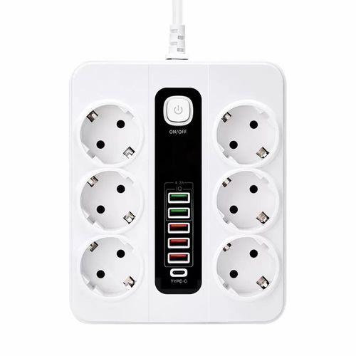 Hp-h04 3000w 10amper 6’lı 2metre Uzatma Kablolu Çoklu Termal Akım Priz