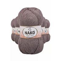 5 Adet Süper İnci El Örgü İpi 100 gr Vizon 2000