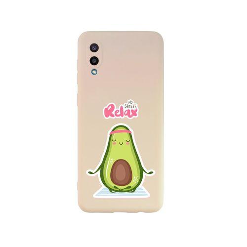 Samsung A02 Relax Avocado Premium Silikonlu Pembe Telefon Kılıfı