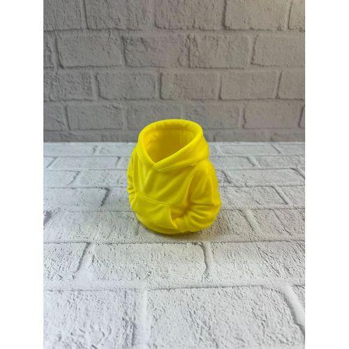 Dekoratif Sarı Hoodie Kalemlik 10x10 Cm