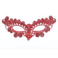 Kırmızı Dantel Masquerade Maskesi 6 No (3748)