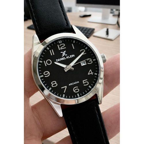 Daniel Klein Deri Kordon Takvimli Kadran 2 Yıl Garantili 3 Atm Dayanıklı Erkek Kol Saati ES14272-6