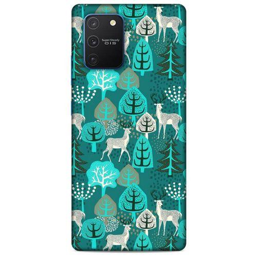 Samsung Galaxy S10 Lite Kılıf Snowix (32) Soft Silikon Kılıf Turkuaz Beyaz