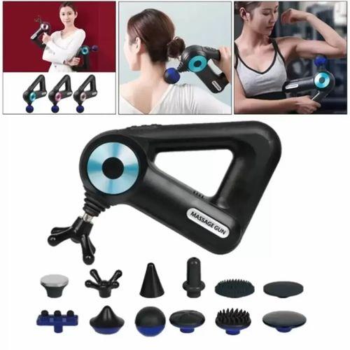 12 Başlıklı Profesyonel Masaj Tabancası Çok Fonksiyonlu