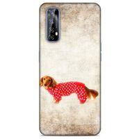 Huawei P Smart 2021 Kılıf Köpek Kıyafetleri (30) Silicone Case Dacshund Pijama
