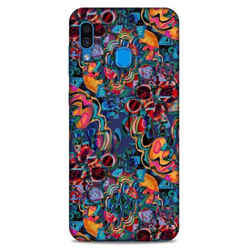 Lopard Samsung Galaxy A30 Uyumlu Kılıf Soyut Sanat (28) Desenli Arka Kapak