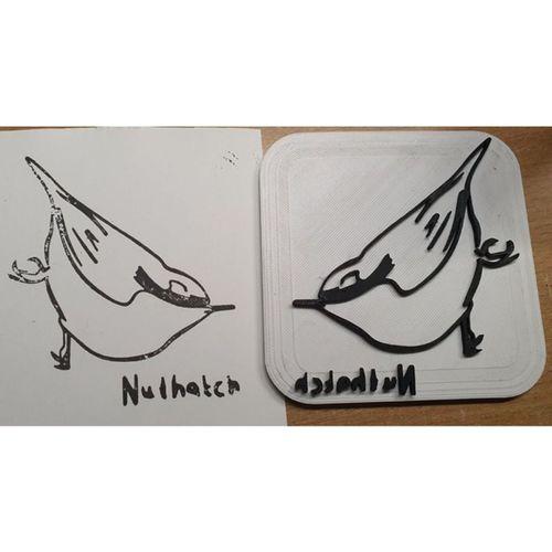 Nuthatch Damga 3D Baskı (Bu ürün Sadece Plastik parçadır - Almadan Önce Soru Sorabilirsiniz)