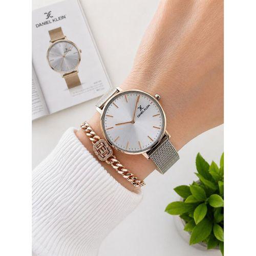 Daniel Klein 2 Yıl Garantili Hasır Çelik Kordon 3 Atm Suya Dayanıklı Kadın Kol Saati HS12809.6