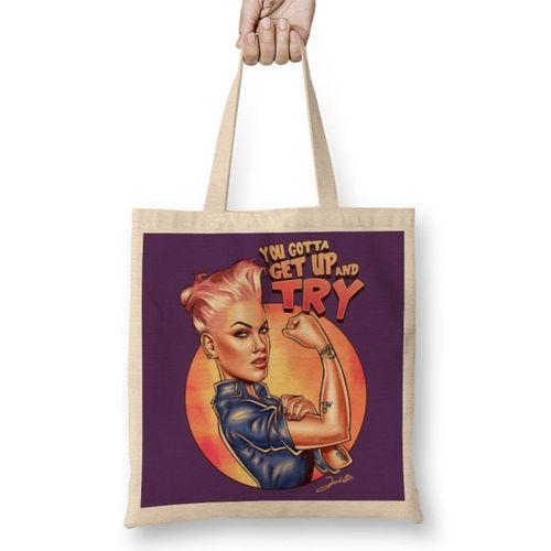 Pink Try Bez Çanta Uzun Saplı