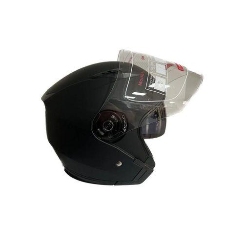 JK-20 Jk-20 Jıekaı Yarım Güneş Gözlüklü Kask Matblack/X2 Red 512 Desen L Beden