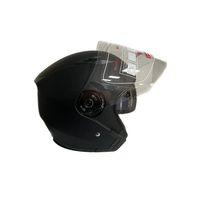 JK-20 Jk-20 Jıekaı Yarım Güneş Gözlüklü Kask Matblack/X2 Red 512 Desen L Beden