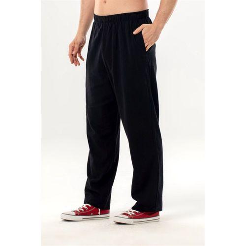 Şile Bezi Erkek Yazlık Şalvar Pantolon Siyah Syh