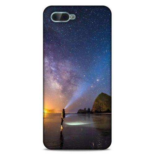 Lopard Oppo Rx17 Neo Uyumlu Kılıf Gece'S (21) Koruyucu Kapak Sarı Mavi