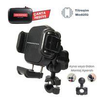 KNMASTER Knmaster Tt-870 Titreşim Engelleyicili Tüm Motosikletlere Uyumlu Telefon Tutucu