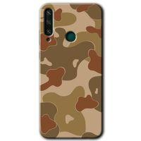 Potkal Hediye Fabrikası Huawei Y6P Kılıf HD Desen Baskılı Arka Kapak - Kamuflaj 10