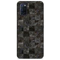 Mermer Desenli (47) Tema Crystal Flex Kılıf Zeytin Oppo A92 Kılıf