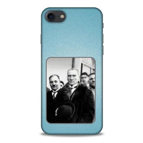 Apple Iphone 7 Kılıf Atatürk (34) Slim Armor Kılıf Açık Mavi