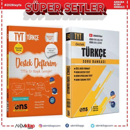 ENS Yayıncılık TYT Türkçe Destek Defterim ve Soru Bankası Seti 2 Kitap