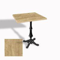 Dockers Çipa 1012 Döküm Ayak Kare Masa 80X80 cm - (Werzalit, Wermodin ve Allzalit Tabla) - Avalone Pine