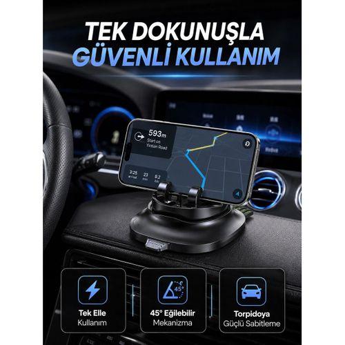 Gizlenebilir Telefon Numaralı Araç İçi Telefon Tutucu Torpido Üstü Telefon Standı