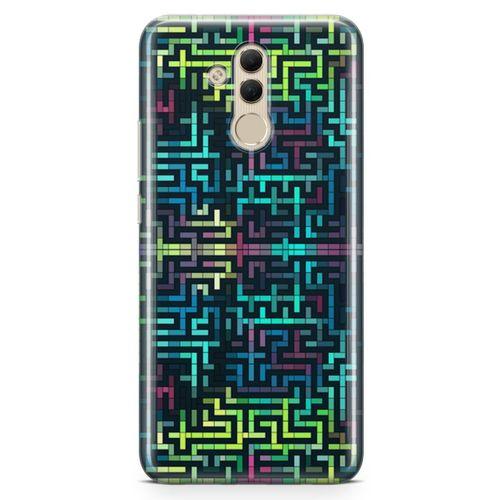 Huawei Mate 20 Lite Kılıf Labirent Colorful Arka Kapak Koruma Desenli Full Koruyucu