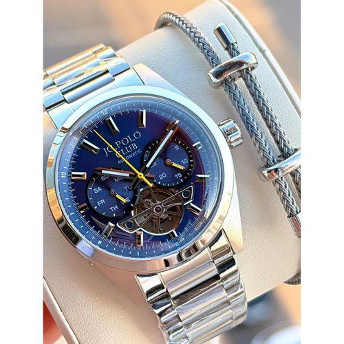 JG.Polo Club Otomatik Mekanizma İtalyan Tasarım Bileklik 5Atm Suya Dayanıklı Erkek Kol Saati 04102.2