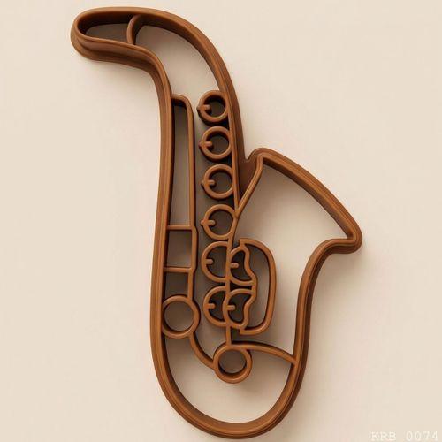 3Lü Saksafon Figürlü Hamur Şekillendirici Kurabiye Kalıbı Oyun Hamuru Kalıbı 7 5 cm