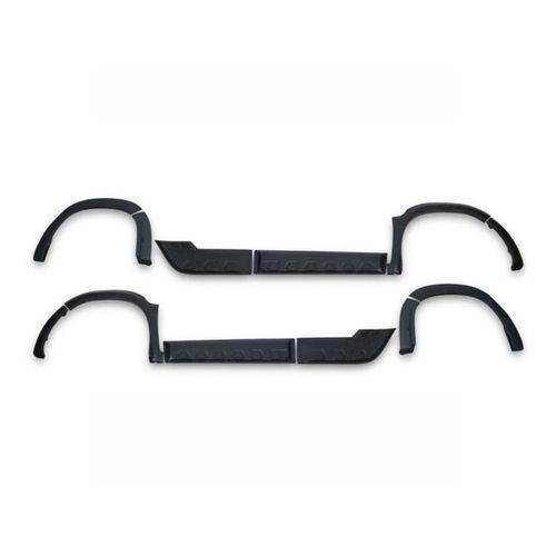 DACIA DUSTER 2018 Set 12 Parça Çamurluk Kaplama Siyah Mat Asa Kum Desen Standart Sensörlü