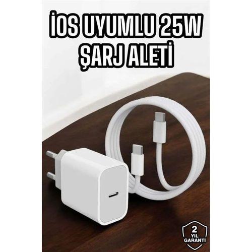 Şarj Aleti İos 15/15 Pro Max Uyumlu Şarj Adaptörü Ve Kablosu